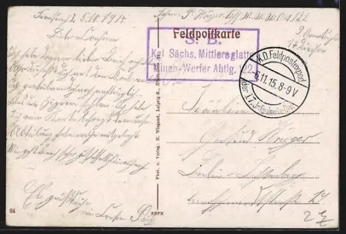 AK Sainte-Marie-à-Py, Village détruit pendant la guerre de 1914/15