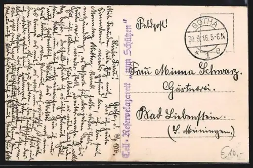 AK Somme-Py, Route vers Aure avec bâtiments en ruines