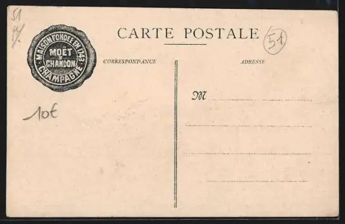 AK Mesnil-sur-Oger, La Vendange dans les vignes de Moët & Chandon