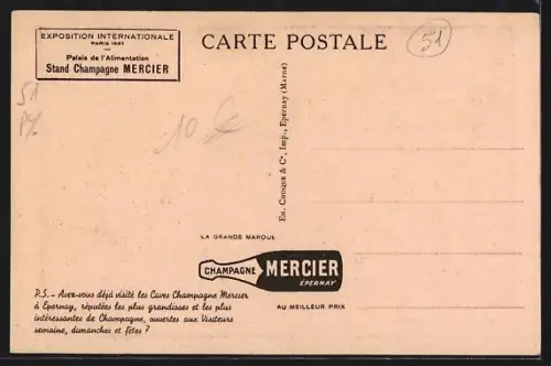 AK Épernay, Réfrigération et dégorgement des bouteilles dans les caves Mercier