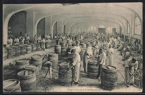 AK Épernay, Préparation de la futaille pour la vendange