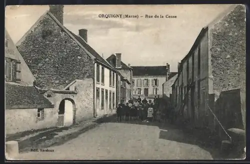 AK Orquigny /Marne, Rue de la Cense