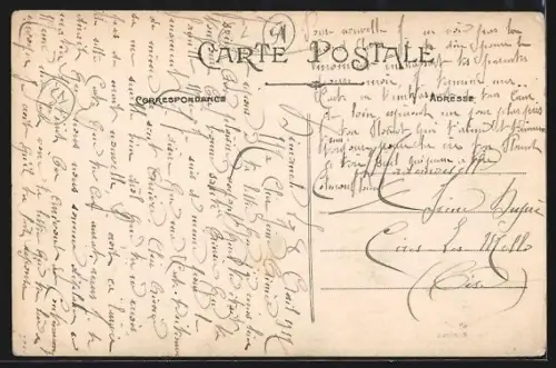 AK Orquigny /Marne, Rue de la Cense