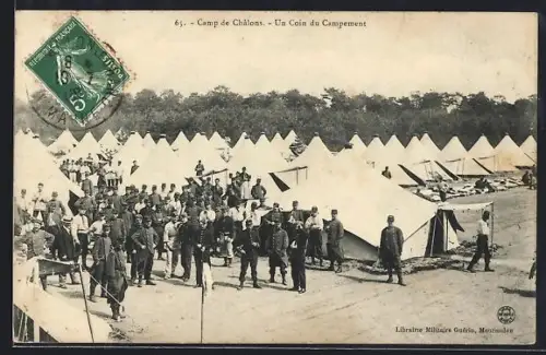 AK Camp de Châlons, Un Coin du Campement