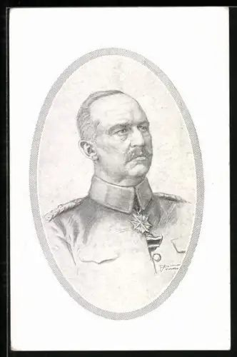 Künstler-AK Erich Ludendorff in Uniform