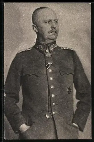 AK Erich Ludendorff in Uniform mit Orden