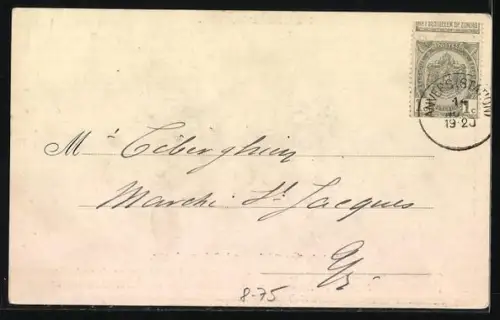 Künstler-AK Scheveningue, L`Arrivée des Pêcheurs