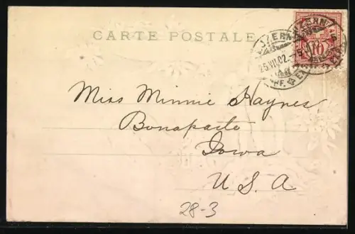 Präge-AK Schweizer Freiheitskämpfer Wilhelm Tell mit seinem Sohn 1307