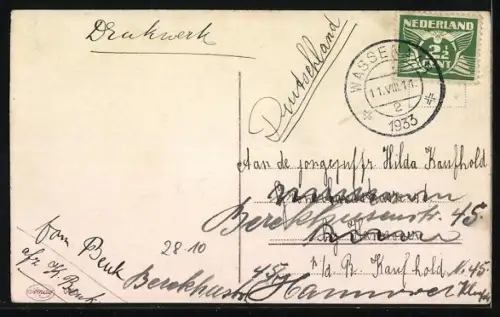 Künstler-AK Der gestiefelte Kater mit dem Königspaar