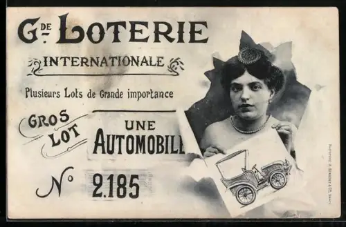 AK G. de Loterie internationale, Une automobil No. 2185, Spiel