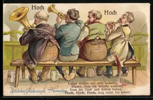 AK Kompagnie bläst die Festtagsmelodie zum Geburtstag