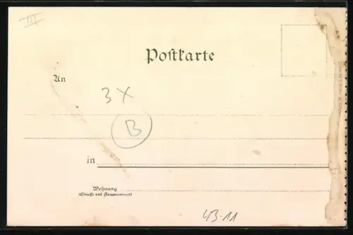 AK Altes Paar kommt im Himmel bei Petrus an