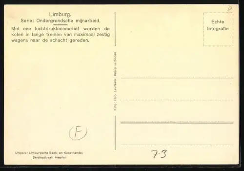 AK Limburg, Ondergrondsche mijnarbeid, Kohle