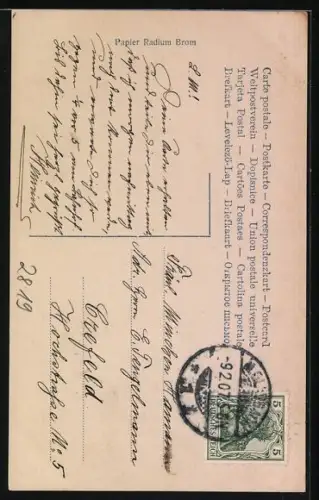 AK Bühnenszene aus dem Tannhäuser - Bittstellung einer Frau