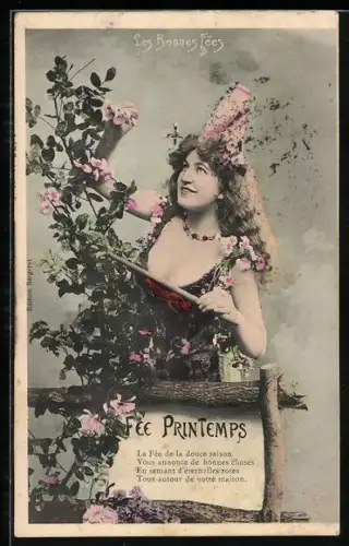 AK Le Bonnes Fées, Fée printemps, Hexe