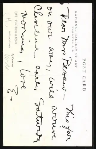 AK Mädchen beim Aufstellen von Spielkarten, Kartenspiel