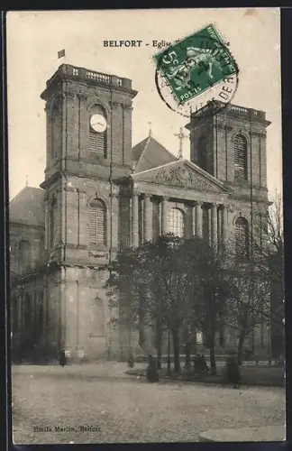 AK Belfort, Église Saint-Christophe avec ses deux tours