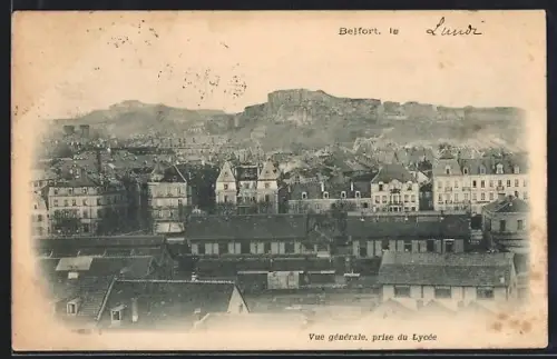 AK Belfort, Vue générale, prise du Lycée