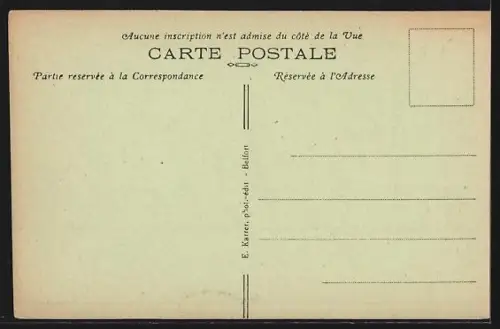 AK Belfort /Territoire, Vue prise du Lion, À l`horizon, le Ballon d`Alsace