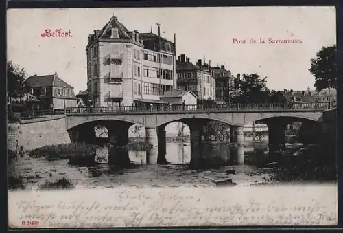 AK Belfort, Pont de la Savoureuse et bâtiments environnants