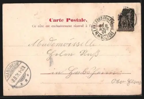 AK Belfort, Pont de la Savoureuse et bâtiments environnants