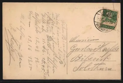 AK Belfort, Boulevard Carnot avec bâtiments et passants