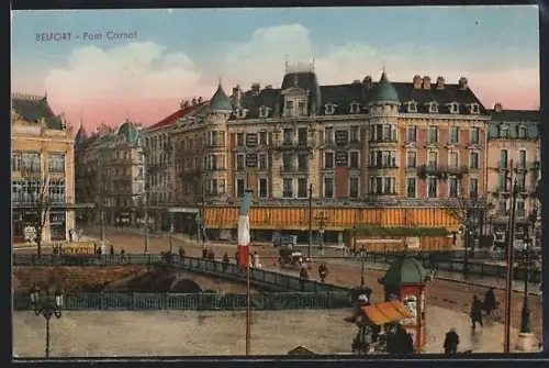 AK Belfort, Pont Carnot et bâtiments environnants