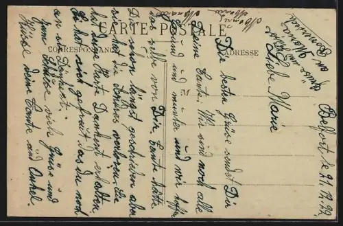 AK Belfort, La Place de la République et le Boulevard Carnot