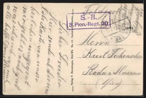 AK Lens, Stadtansicht und Umgebung, Landkarte