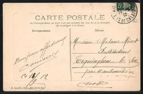 AK Aire-sur-la-Lys, Vue d`ensemble prise du haut de la Tour du Beffroi