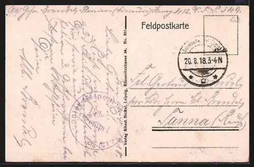 AK Selles, Une rue avec l`Église