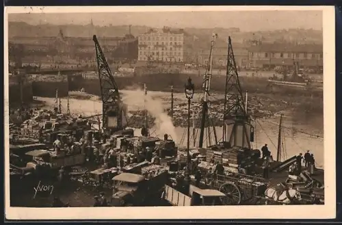 AK Bologne-sur-Mer, Le chargement du poisson