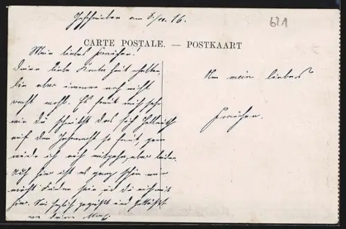 AK Souchez, Au fond sur la Hauteur la chapelle de Notre Dame de Lorette