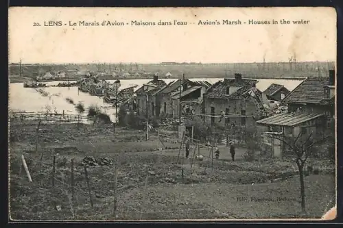 AK Lens, Le Marais d`Avion, Maisons dans l`eau