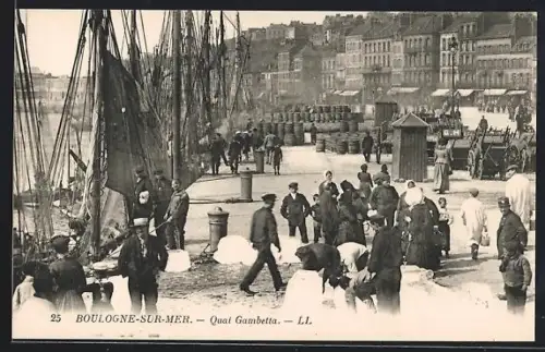 AK Boulogne-sur-Mer, Quai Gambetta