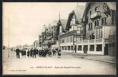 AK Berck-Plage, Esplanade Oswald-Parmentier