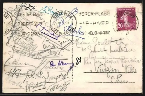 AK Berck-Plage, La plage à marée basse