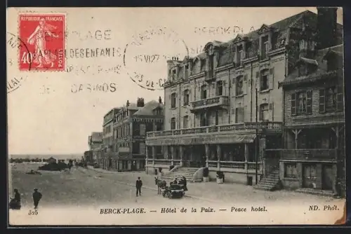 AK Berck-Plage, Hôtel de la Paix