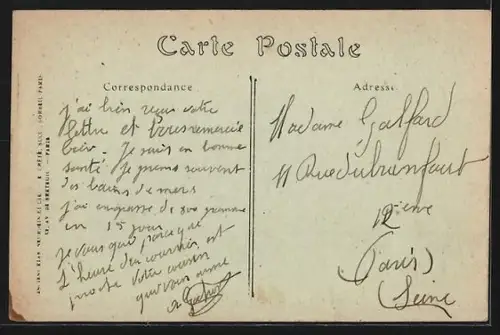 AK Berck-Plage, Hôtel de la Paix