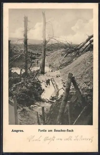 AK Angres, Partie am Souchez-Bach