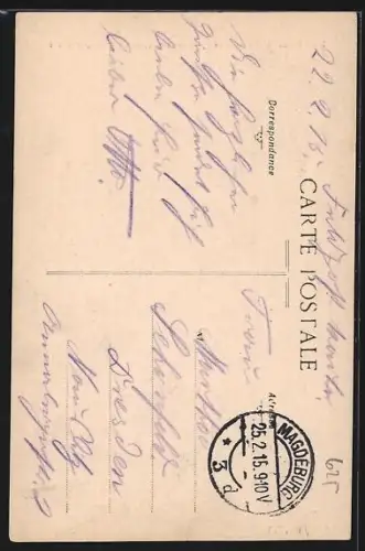 AK Saint-Omer, Le Jardin public. Le Monument de L. Martel