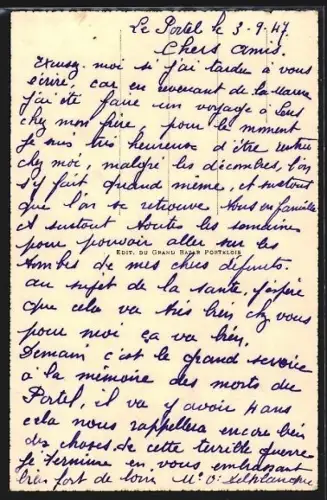 AK Le Portel, L`Église la Procession