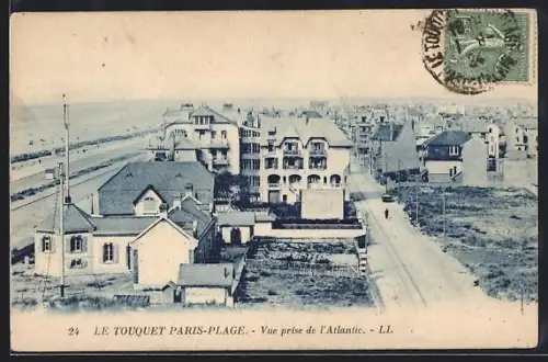 AK Le Touquet Paris-Plage, Vue prise de l`Atlantic