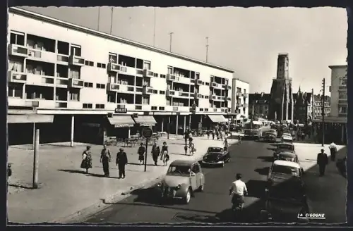 AK Calais /P.-de-C., La rue de la mer et la tour du guet