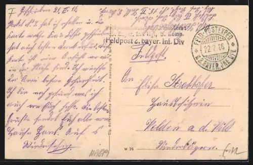 AK Vimy, Ruines de l`église après la destruction