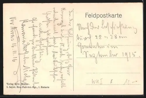 AK Beaurains, Maison endommagée pendant la Première Guerre mondiale 1914-16