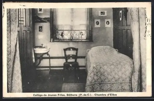 AK Béthune /P.-de-C., Collège de Jeunes Filles, Chambre d`Élève