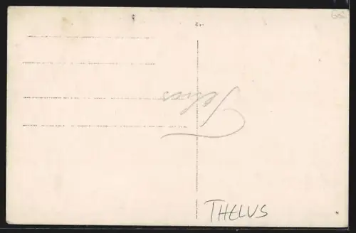 Foto-AK Thélus, Ruines du village après la guerre, nord d`Arras