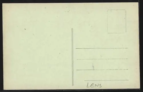 AK Lens, Habitations d`ouvriers dénommées Demi-Lune en 1921