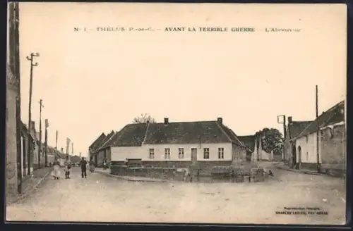 AK Thélus /P.-de-C., Avant la terrible guerre, L`Abreuvoir